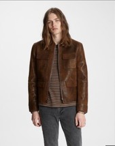 John Varvatos Vintage Inspired Leather Jacket. Size EU 48 USA 38 BNWT - £1,149.61 GBP