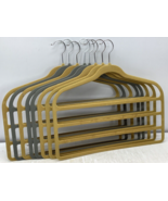 Lot of 8  Velvet Non-slip 4 Tier Pants Clothes Hangers Closet Space Saver - $14.01