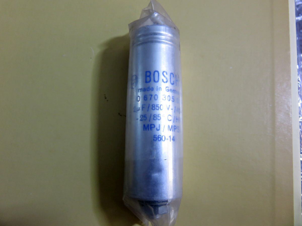 Spec. Military Condenser Electrolytic Bosch 2 Uf 850Vdc - $11.59