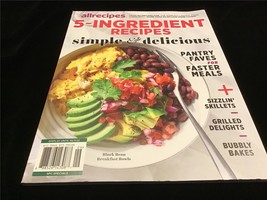 AllRecipes Magazine 5-Ingredient Recipes Simple &amp; Delicious Pantry Faves - £8.65 GBP
