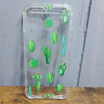 Green Cactus Ultra Slim Clear Phone Case with Design for iPhone 12 &amp; iPhone 12 P - £7.88 GBP