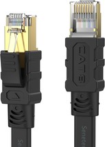 Cat 8 Ethernet Cable 75FT High Speed 40Gbps 2000Mhz Flat Internet Network Patch  - £45.65 GBP