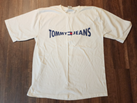Vintage 90s Tommy Hilfiger Flag Logo T-shirt Men’s Size XL Cotton White ... - $24.74
