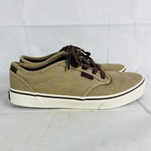 Vans Youth Size 6.5 Women&#39;s Size 8 Atwood Sneakers Shoes Tan Brown Laces - £11.98 GBP