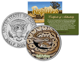 Ball Python * Collectible Reptiles * Jfk Half Dollar Us Coin Royal Snake Regius - £6.82 GBP