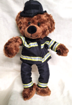 ZZZ Plush Hero Fireman Bear Bendable Wire Frame 16&quot; Tall - £7.97 GBP