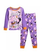Girls Pajamas Halloween Peppa Pig Purple 2 Pc Top Pants Set-size 2T - £15.80 GBP