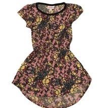 LuLaRoe Mae Dress 2T Pink &amp; Yellow floral - £7.50 GBP