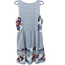 Madison Jules Womens Soft and Comfy Sun Dress Color Gray Floral Size XXL - £27.40 GBP