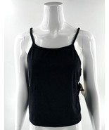 Miken Swim Terry Cloth Tank Top Size Large Black Solid Womens NEW - €16,99 EUR