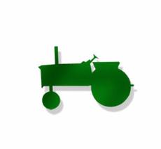 Village Wrought Iron MMB-MAG-217G 2 Inch Tractor-Magnet Green, Black - £12.57 GBP