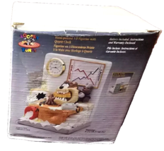 Looney Tunes Hand Painted 3-D Figurine W/Quartz Clock Tasmanian Devil - $327.31 MXN