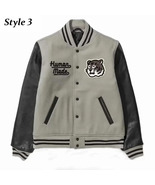 Grey &amp; Black Letterman Varsity Jacket - $2,392.16 MXN+