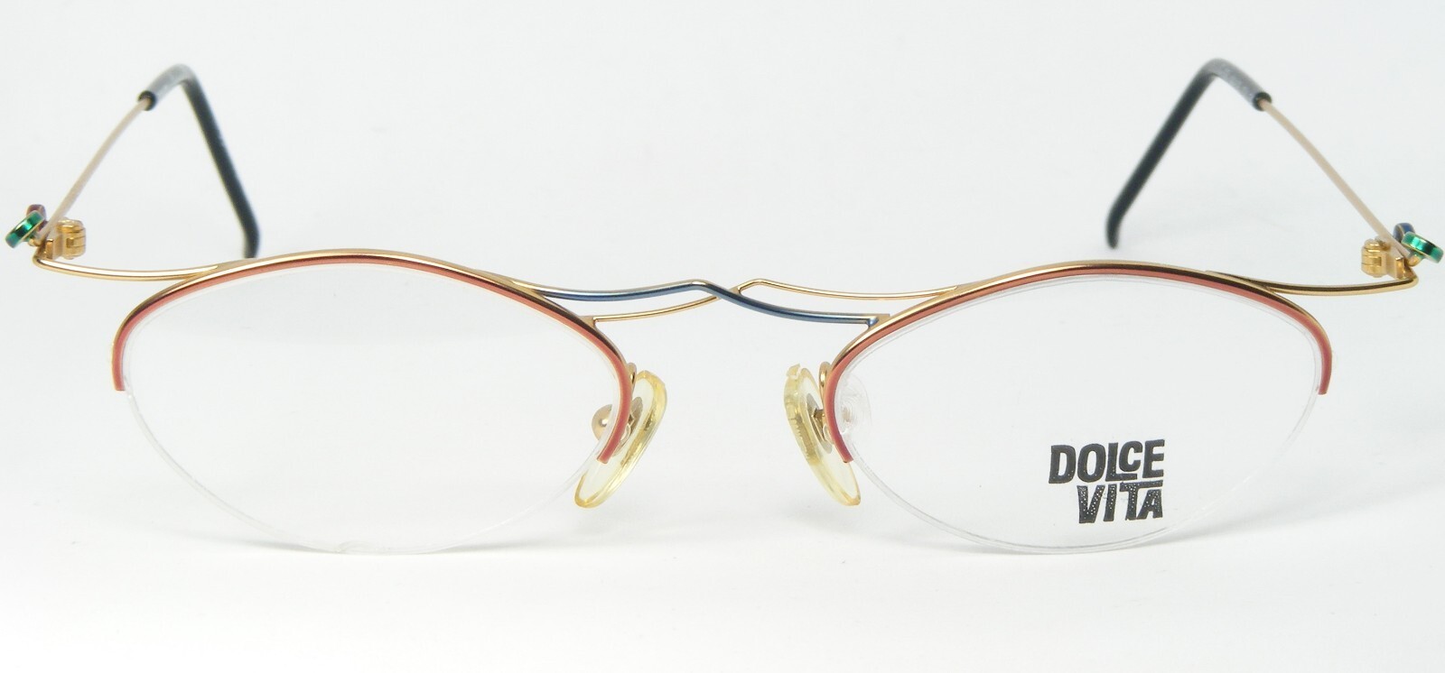 Vintage Dolce Vita Par Casanova DV-34 03 Multicolore Lunettes 44-18-140mm Italie Item image 2