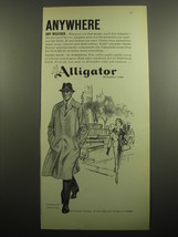 1960 Alligator Stormwind Coat Ad - Anywhere any weather - $14.99