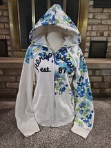Aeropostale Floral Full Zip Hoodie Sweatshirt Womens Sz XL Surfer Skater... - $29.70