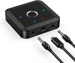 With A 3.5Mm Aux Output, Jxtz Bluetooth 5.2 Transmitter Receiver, And Airplanes. - £28.07 GBP