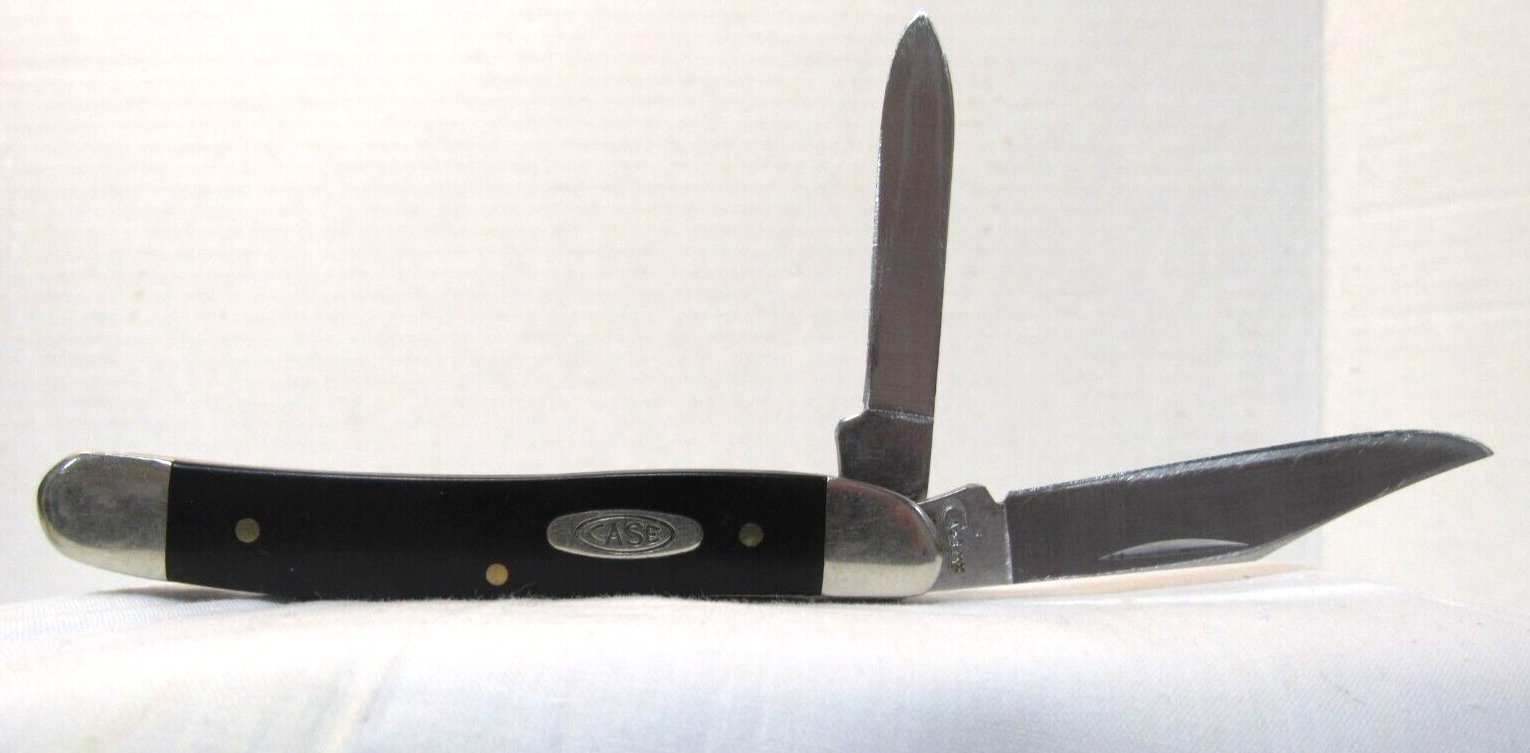 Primary image for Case XX USA 2 Blade #22087 Smooth Back Synthetic Black Folding Pocket Knife