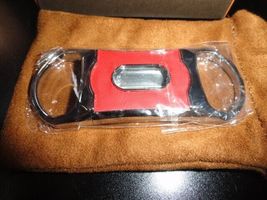 Brizard and Co Racing Red  V Cutter with pouch NIB image 2