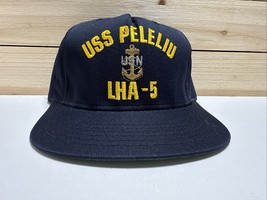 Vintage USS Peleliu MILITARY Hat LHA-5 Ship Hat New Made In USA By Calif... - $29.60