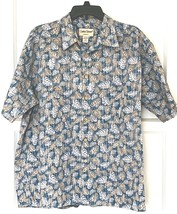 Hawaiian Style Shirt - Monstera Print Pattern - Sz XL - £19.47 GBP