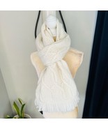 TED BAKER LONDON Homerton Cable Knit Wool Blend Scarf Wrap, Ivory/White,... - $1,824.42 MXN