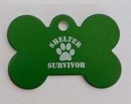 Dog Id Tag With  Free Personalized Engraving on the Backside of Tag - £2.40 GBP