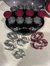 Remington Style Colossal Curls Rollers 12 Jumbo Velvety Color Coded Clips EC - $27.55
