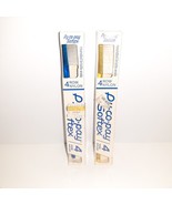 Vintage NEW PY-CO-PAY Toothbrush x2 Softex Nylon Bristles 4 Row Blue/Yellow - £11.87 GBP