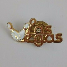 Vintage 1983 WIBC Las Vegas Bowling .5 x 1.25&quot;  Lapel Hat Pin - $4.46
