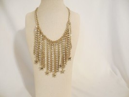 Inc International Concepts Gold-Tone Rhinestone Fringe Statement A818 $44 - £13.07 GBP