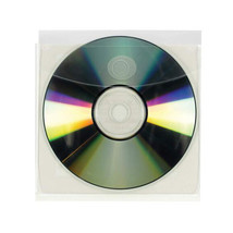 3L Clear Embossed CD Pocket with Self-Adhesive Flap 10pcs - £36.47 GBP