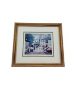 La Mansion Rose, Paris France Lithograph Framed and Signed By Chun - £109.13 GBP