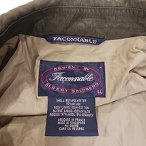 Faconnable Jacket Men's Green Full Zip Bomber Jacket Water Resistant Sz LL (2XL) image 3