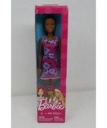 Mattel 2016 African American Barbie Doll in Purple Floral Dress  #FGM40 - £15.72 GBP