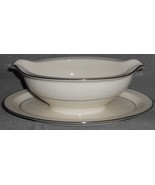 NORITAKE Ivory China SORRENTO PATTERN Gravy Boat w/Attached Underplate J... - $39.59