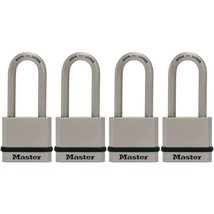 Heavy Duty Outdoor Padlock with Key, 1-3/4 in. Wide, 4 Pack - £36.96 GBP