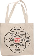 Put Your Hands in the Air Funny Reusable Tote Bag for Men and Women - £17.16 GBP