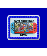 Gamers Personalized Birthday Edible Topper switch - $10.99