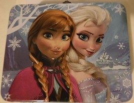 Disney Frozen Metal Embossed Lunch Box featuring Elsa and Anna  - $8.14