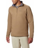 Columbia solid brown Great Hart Mountain fleece lined partial zip sweate... - £37.13 GBP
