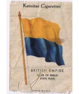 BBritish Empire State Of Perlis State Flag Kensitas Cigarettes Silk Trad... - $3.95