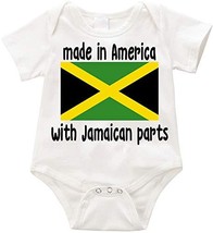 VRW Made in America with Jamaican Parts Unisex Onesie Romper Bodysuit- (... - £11.72 GBP