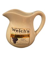 Vintage Welch’s Grape Juice Porcelain Pitcher 6 1/2”H by  7”W- Westfield... - £19.07 GBP