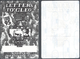 Letters to Cleo OTTO Cloth Backstage Pass from the 1995 Wholesale Meats ... - £3.18 GBP