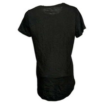 Felina Womens Slub Crew Short Sleeve T-Shirt XX-Large Black - £18.58 GBP
