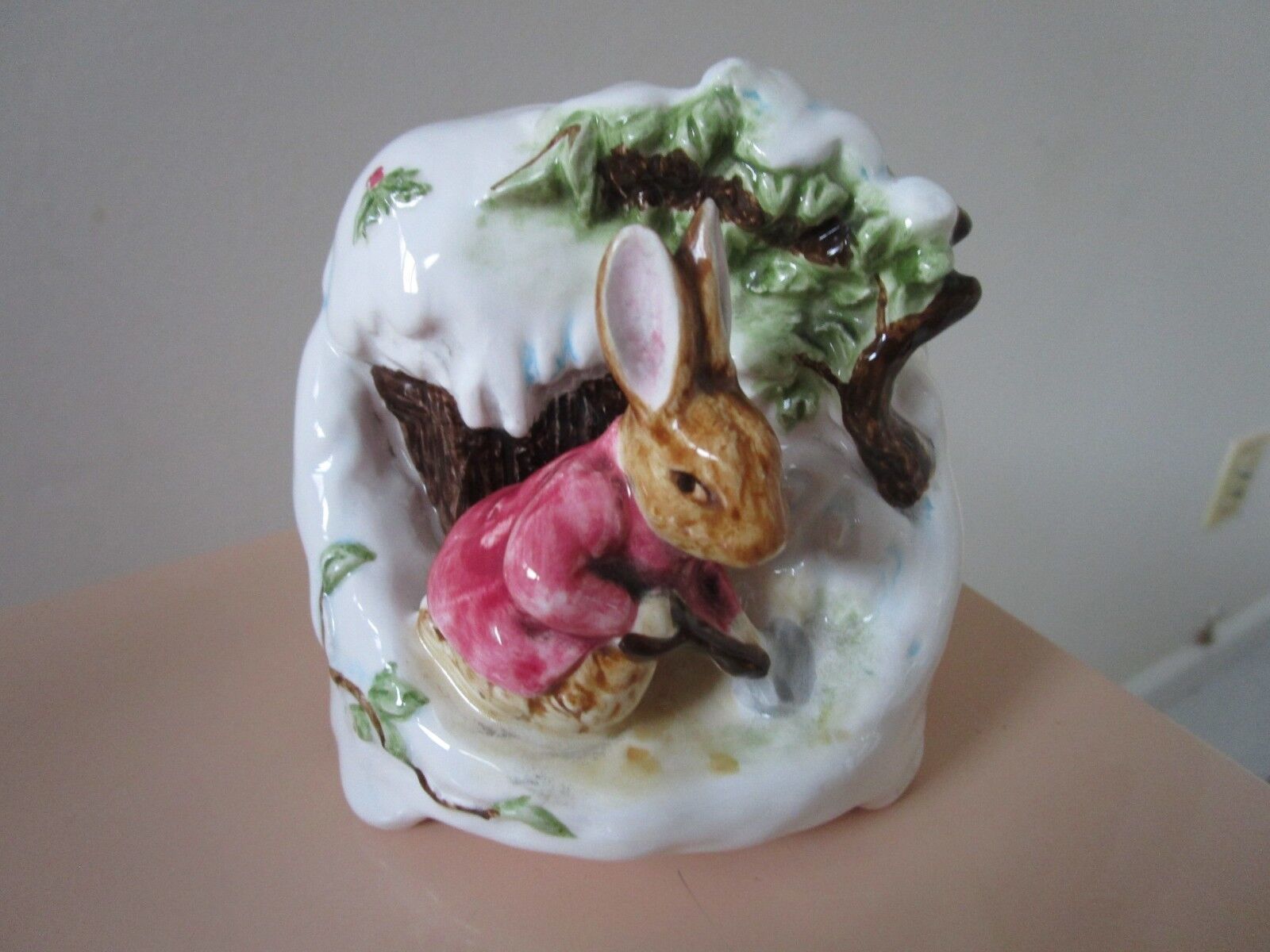 Primary image for SCHMID MUSIC BOX "FOR ELISE" RABBIT IN THE SNOW 4 " [*a3]