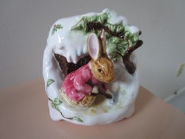 Schmid Music Box "For Elise" Rabbit In The Snow 4 " [*a3] - $74.25
