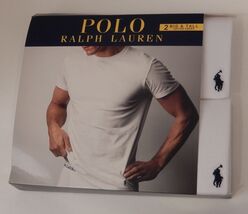 2 OR 3 POLO RALPH LAUREN BIG &amp; TALL COTTON WHITE BLACK CREW T-SHIRTS UND... - $37.95+