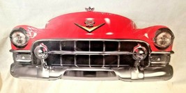 25&quot; HUGE 1950s Cadillac red Chaddy car Grill Front End USA STEEL Metal Sign &#39;50s - £77.54 GBP